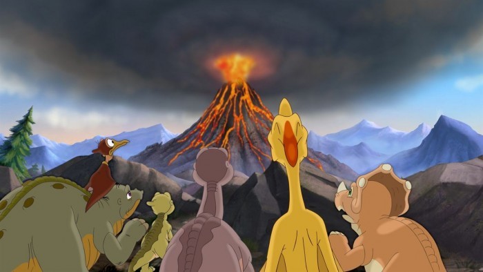 image volcan petit pied le petit dinosaure l'expédition héroïque universal pictures video