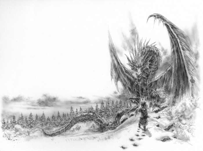 image illustration luis royo dragon de glace george r. r. martin 