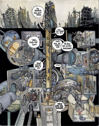 image planche plan en coupe the wrenchies farel dalrymple