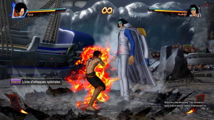 image gameplay one piece burning out