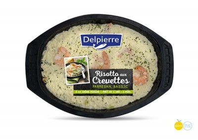 image delpierre risotto aux crevettes, parmesan, basilic
