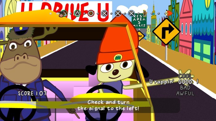 image jeu parappa the rapper remastered