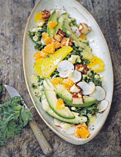 image salade de chou kale avocat agrumes toutes les nuances de green tanja dusy