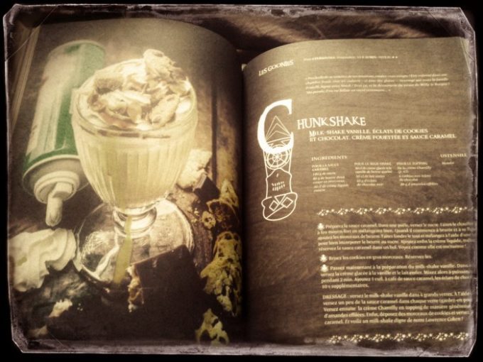 image chunkshake goonies gastronogeek le livre des potions hachette heroes