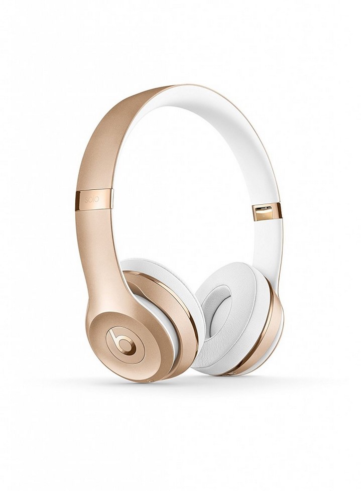 image casque audio sans fil apple beats solo 3 couleur or