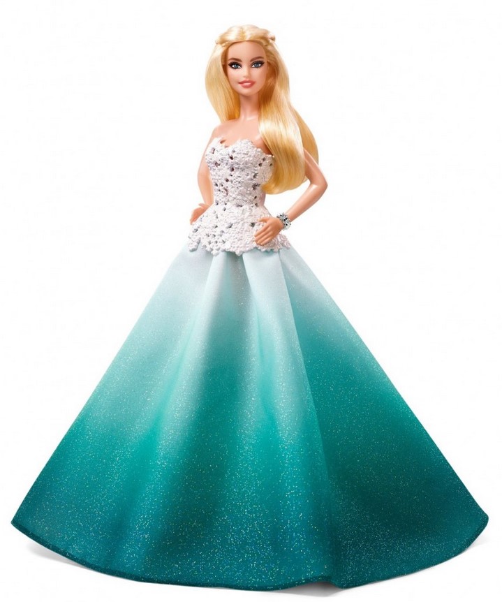 image poupée barbie émeraude noël 2016 mattel
