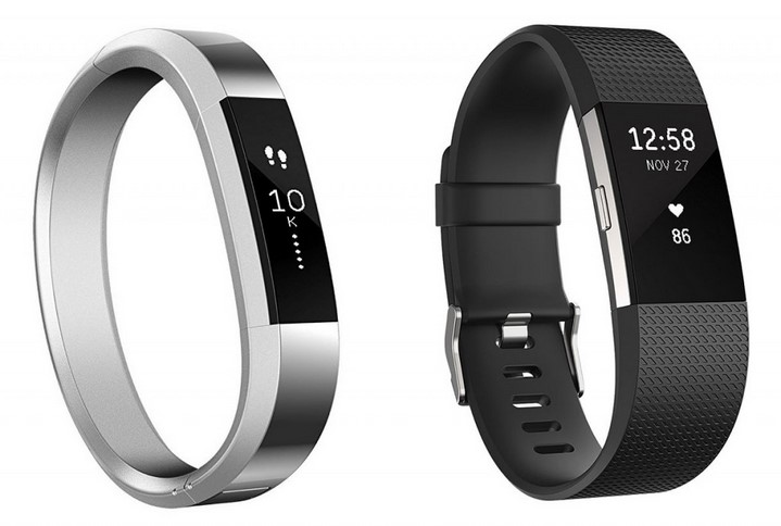 image montres connectées fitbit alta et fitbit charge 2