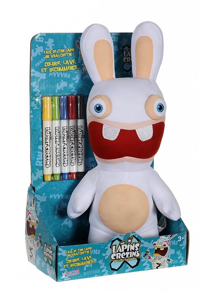 image lapin crétin à colorier peluche gipsy
