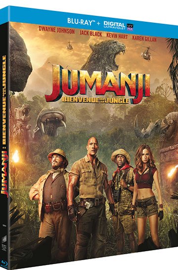 image boîtier blu-ray jumanji bienvenue dans la jungle sony home entertainment