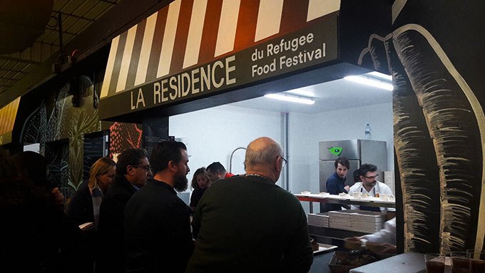 image lancement la résidence refugee food festival ground control