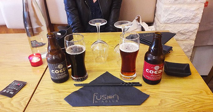 image bières japonaises coedo restaurant fusion n'rolls bourg la reine
