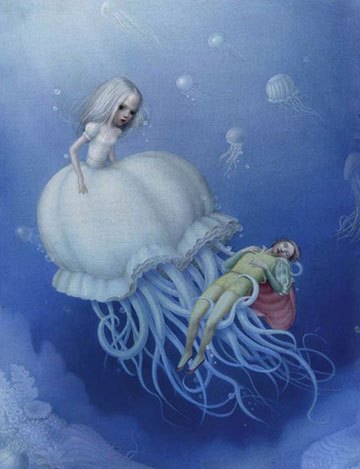 image lady blue bell nicoletta ceccoli tales from wonderland