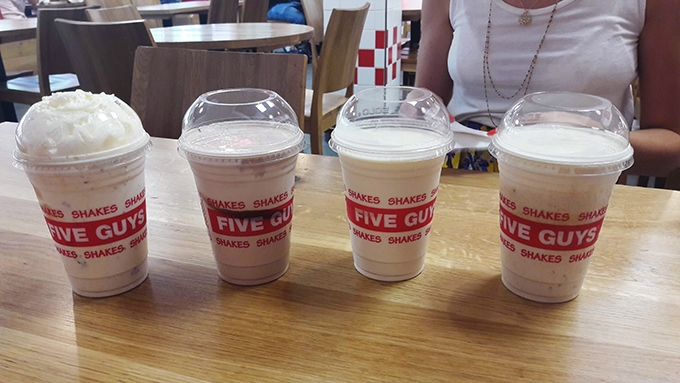 image milkshakes five guys
