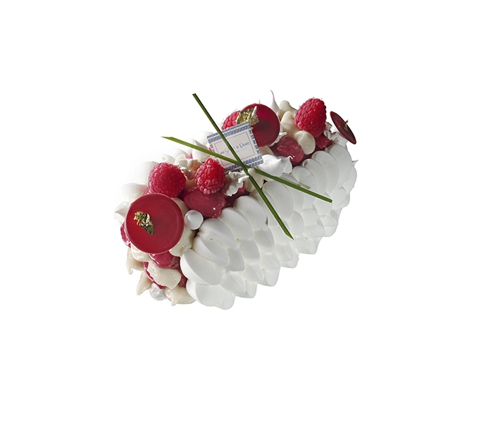 image bûche vacherin litchi framboise une glace à paris