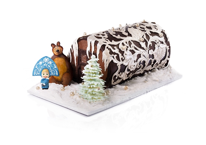 image bûche tanière macha et michka café pouchkine