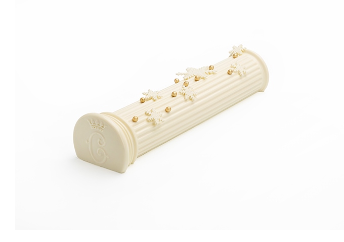 image bûche de noël 2018 colonne de marie-antoinette hôtel de crillon