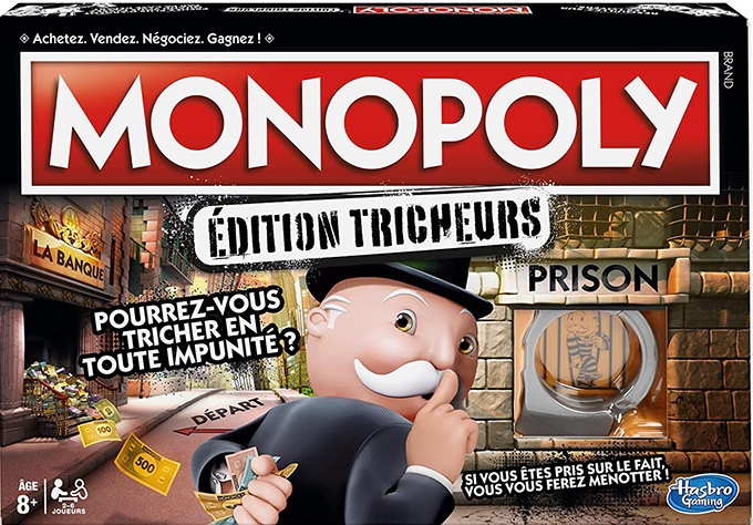 image boîte monopoly édition tricheurs hasbro