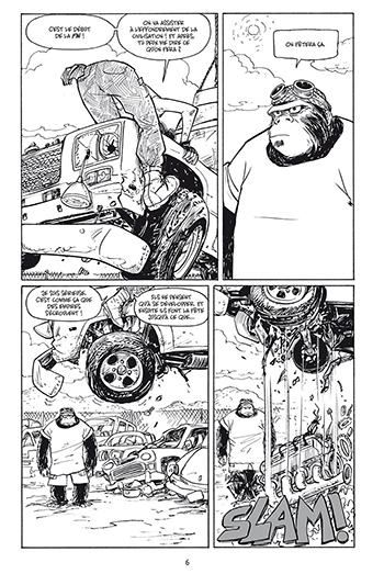 image planche 1 comics motor girl éditions delcourt
