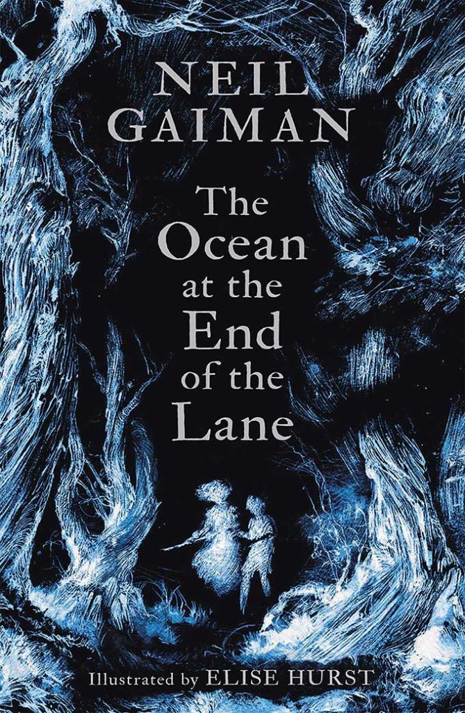 couverture the ocean at the end of the lane de neil gaiman illustré par elise hurst