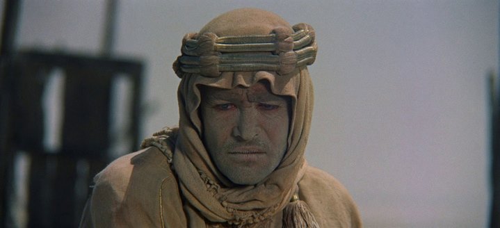 Peter O'Toole dans Lawrence d'Arabie de David Lean (1962).