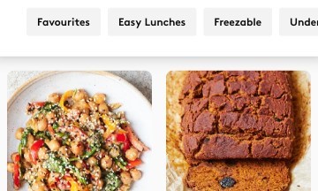gros plan rubrique cuisine app deliciously ella