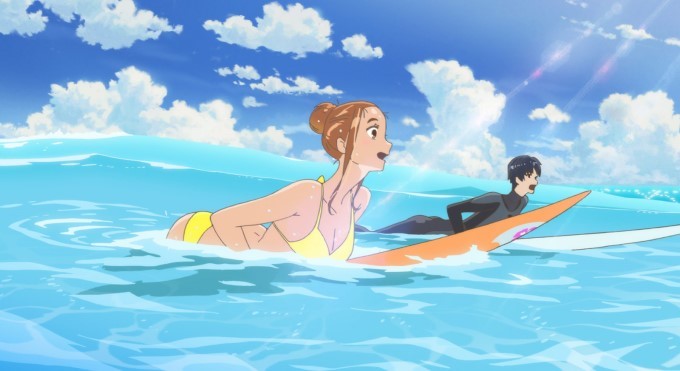 hinako et minato font du surf dans ride your wave