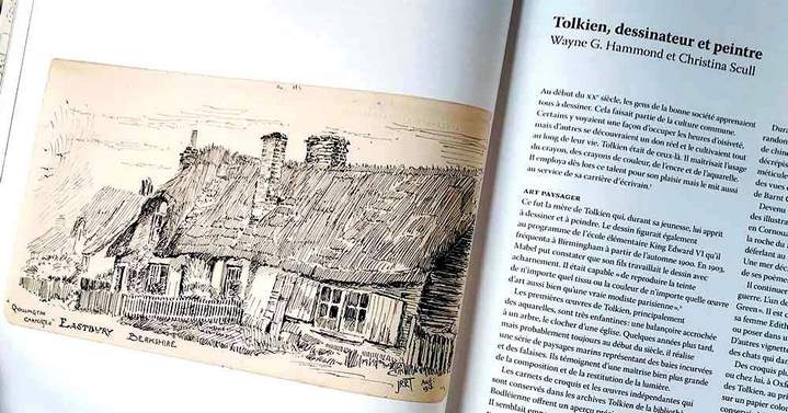 Un dessin réalisé par le jeune Tolkien - Extrait du livre Tolkien, Créateur de la Terre du Milieu © Éditions Hoëbeke