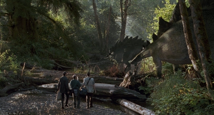 Un des rares plans d'émerveillement dans Le Monde Perdu : Jurassic Park. © Universal Studios, 1997.