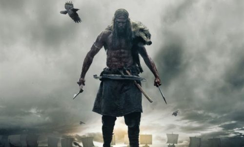 gros plan affiche the northman de robert eggers