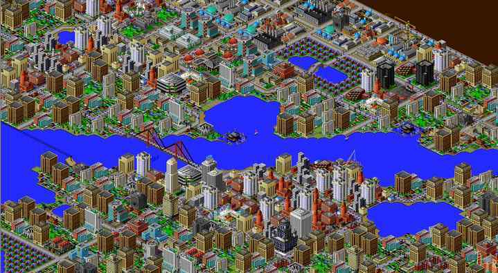 Image du jeu SimCity 2000 (1994). © Maxis / Electronic Arts