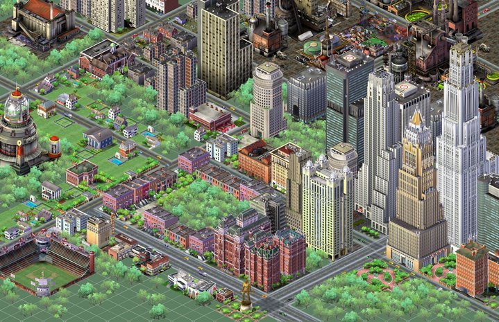 Image du jeu SimCity 3000 (1999). © Maxis / Electronic Arts