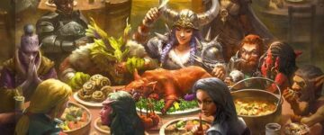 gros plan couverture donjons et dragons le festin des héros livre de cuisine officiel 404 éditions
