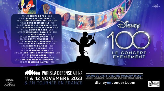 Disney 100 tournée date