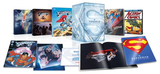 image blu ray 4k superman 1 à 4 coffret collection