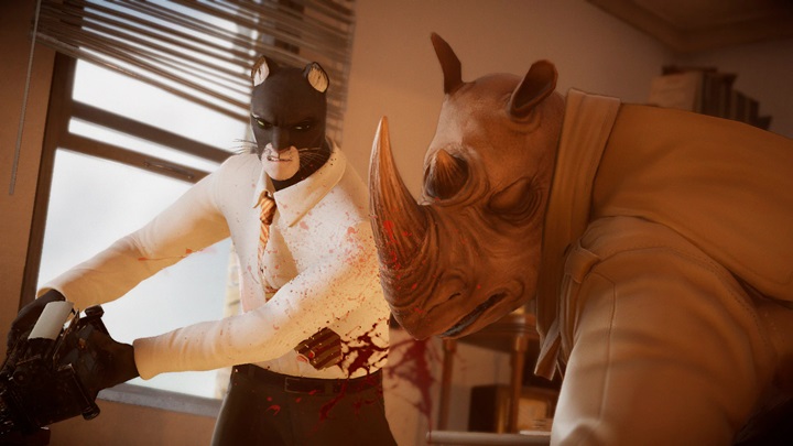 blacksad se bat contre le rhinocéros dans le jeu vidéo blacksad under the skin sur ps5