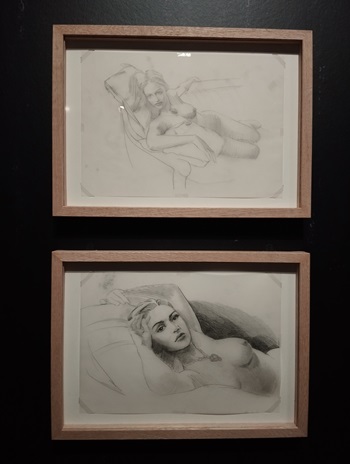 croquis de rose kate winslet réalisés par james cameron pour titanic expo cinémathèque paris