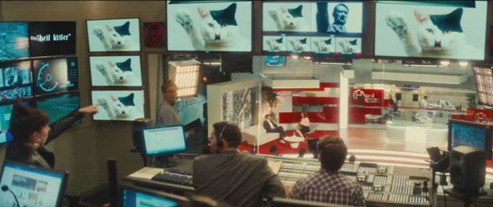 émission télé et chat nazi dans le bébé de bridget jones
