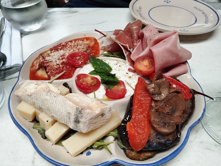 assiette antipasti restaurant nonno nino paris 17