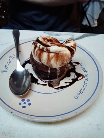 moelleux au cœur fondant de chocolat et glace vanille nonno nino paris