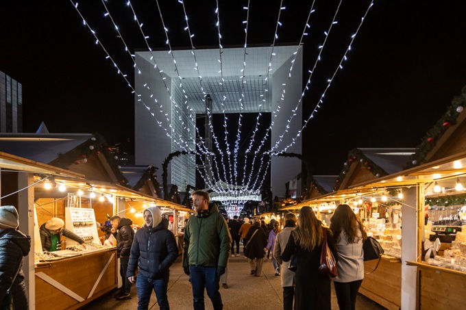 image article la defense noel marché