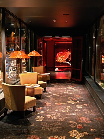 salon asiatique de l'hôtel spa les étangs de corot à ville d'avray