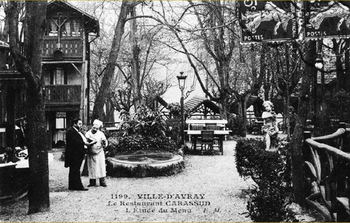 restaurant le cabassud à ville d'avray au 19ème siècle