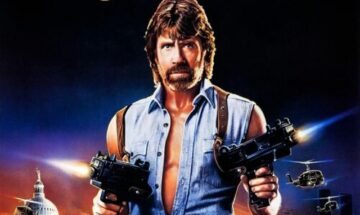 hommage à chuck norris gros plan affiche du film invasion usa