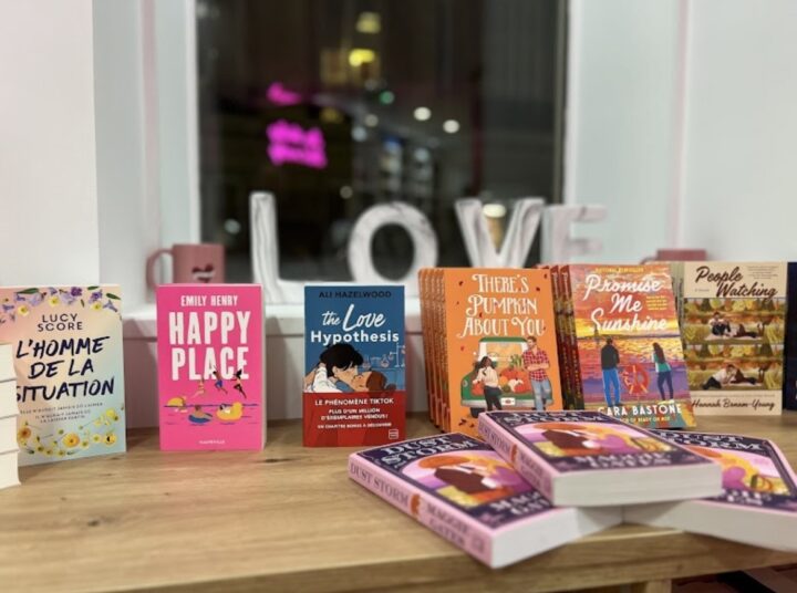 mise en avant dans la librairie romance fox garden à paris