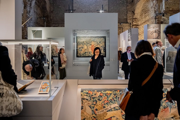 vue de l'exposition licornes au musée de cluny à paris 2026