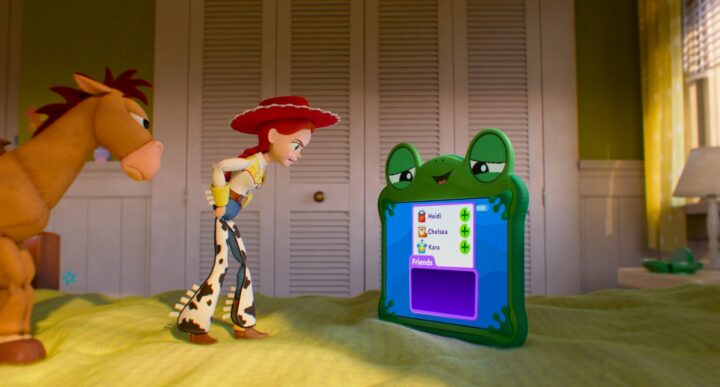 jessie face à lilypad dans toy story 5