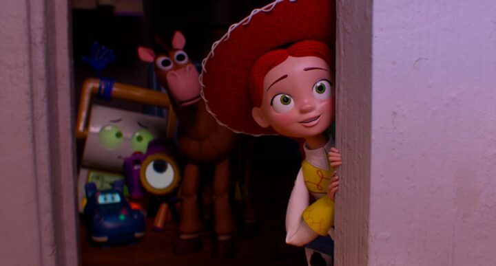 jessie et les jouets dans le film d'animation toy story 5
