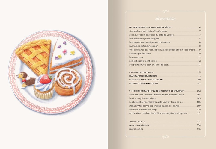 sommaire du livre de cuisine small town café d'emilie laraison chez solar
