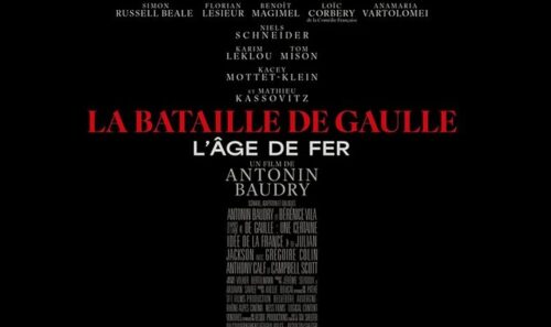 gros plan affiche film historique la bataille de gaulle l'âge de fer d'antonin baudry