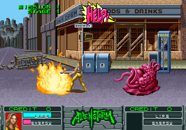 capture jeu vidéo sega megadrive alien storm